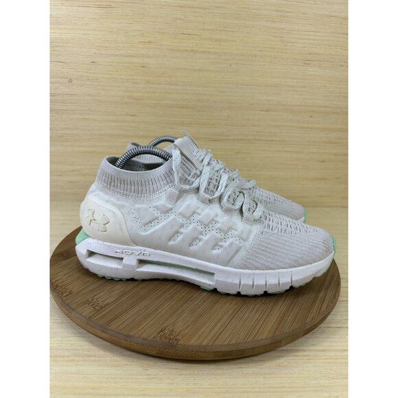 Under Armour HOVR Phantom 1 White Teal Athletic Running Shoes Womens Size 10 - Picture 3 of 8